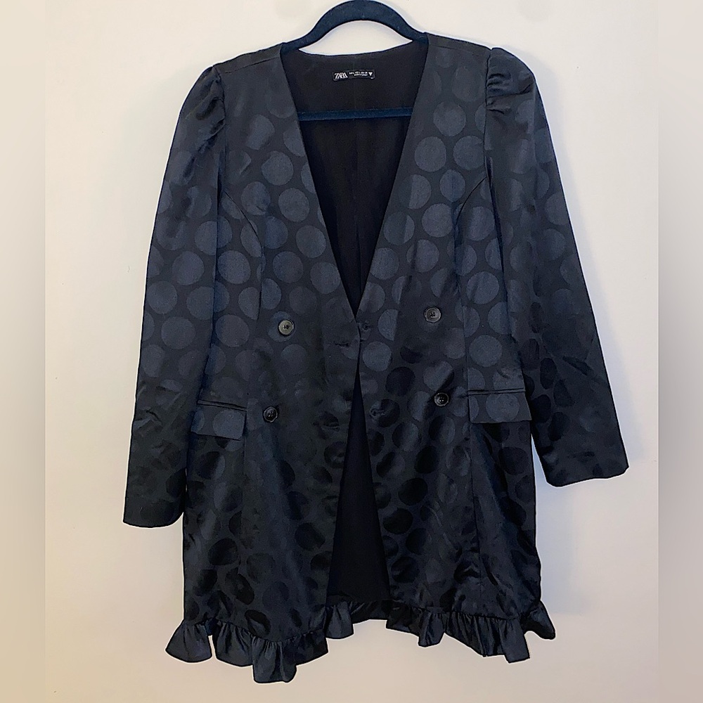 Zara Jacquard Long Blazer Jacket/Dress
